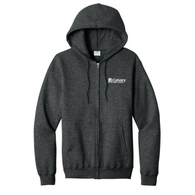 Port & Co® Core Fleece Full-Zip Hooded Sweatshirt Thumbnail